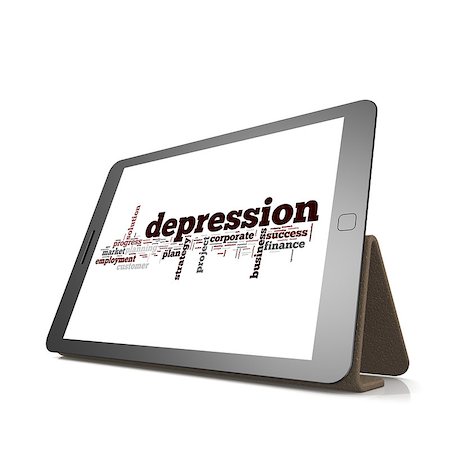 simsearch:400-04644175,k - Depression word cloud on tablet image with hi-res rendered artwork that could be used for any graphic design. Stock Photo - Budget Royalty-Free & Subscription, Code: 400-08315843