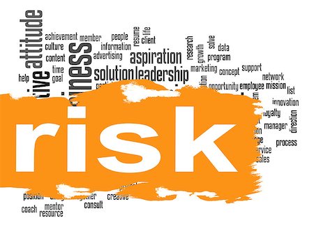 simsearch:400-04343341,k - Risk word cloud image with hi-res rendered artwork that could be used for any graphic design. Foto de stock - Super Valor sin royalties y Suscripción, Código: 400-08316278