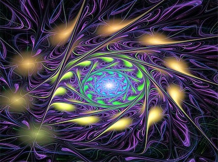 Abstract fractal violet spiral computer-generated image Stockbilder - Microstock & Abonnement, Bildnummer: 400-08316472