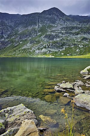 Reflection of Rila Mountain in The Twin lake, The Seven Rila Lakes, Bulgaria Stock Photo - Budget Royalty-Free & Subscription, Code: 400-08316582