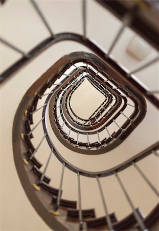 Inside a Stair Case going up many floors. Stock Photo - Budget Royalty-Free & Subscription, Code: 400-08316647