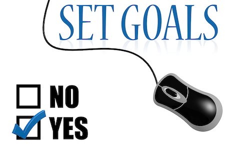 Set goals check mark image with hi-res rendered artwork that could be used for any graphic design. Stock Photo - Budget Royalty-Free & Subscription, Code: 400-08316772