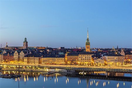 view of Gamla Stan from the Sodermalm island in Stockholm, Sweden Foto de stock - Royalty-Free Super Valor e Assinatura, Número: 400-08317171