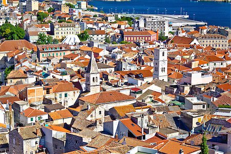 simsearch:400-05724405,k - Sibenik old town aerial view, Dalmatia, Croatia Stock Photo - Budget Royalty-Free & Subscription, Code: 400-08317526