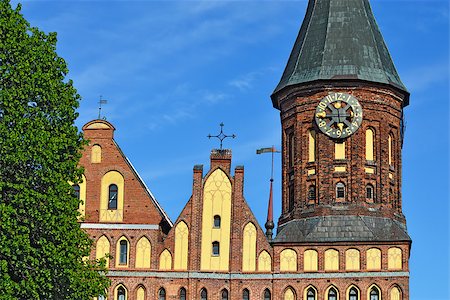 Tower of the Cathedral of Koenigsberg. Gothic 14th century. Symbol of the city of Kaliningrad (Koenigsberg before 1946), Russia Stock Photo - Budget Royalty-Free & Subscription, Code: 400-08317545