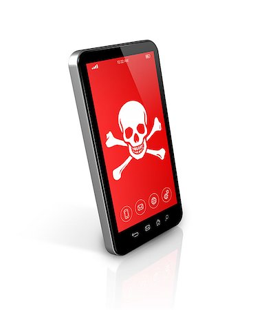 simsearch:614-06974081,k - 3D smartphone with a pirate symbol on screen. Hacking concept Foto de stock - Super Valor sin royalties y Suscripción, Código: 400-08317986