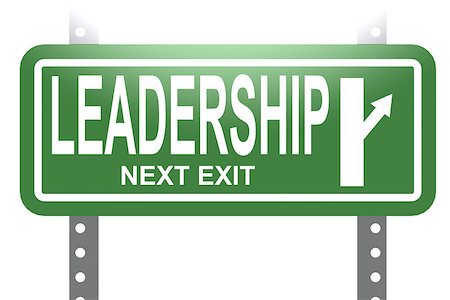 simsearch:400-09097818,k - Leadership green sign board isolated image with hi-res rendered artwork that could be used for any graphic design. Foto de stock - Royalty-Free Super Valor e Assinatura, Número: 400-08318590