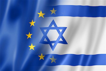 simsearch:400-06765248,k - Mixed Europe and Israel flag, three dimensional render, illustration Foto de stock - Super Valor sin royalties y Suscripción, Código: 400-08318666
