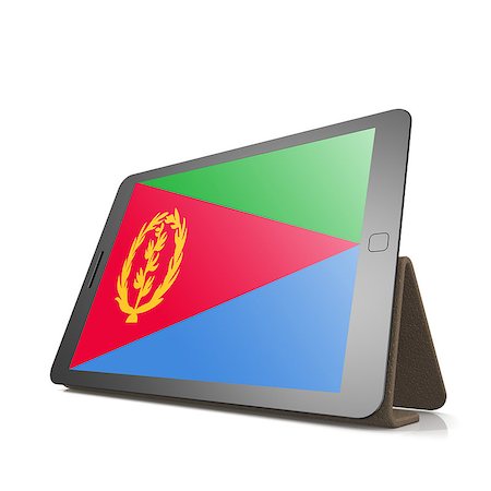 eritrea photography - Tablet with Eritrea flag image with hi-res rendered artwork that could be used for any graphic design. Stock Photo - Budget Royalty-Free & Subscription, Code: 400-08319013