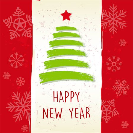 simsearch:400-07293814,k - happy new year in retro beige frame and snowflakes, greeting card, holiday seasonal concept Stock Photo - Budget Royalty-Free & Subscription, Code: 400-08319464