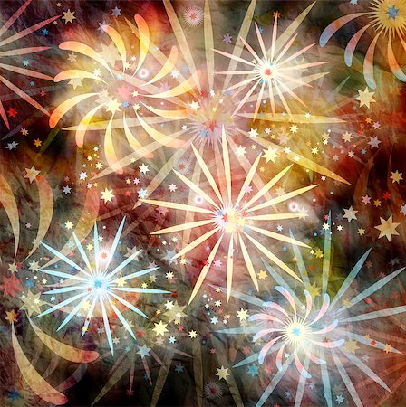 simsearch:400-05263557,k - Beautiful vector illustration of fireworks in the background Stock Photo - Budget Royalty-Free & Subscription, Code: 400-08319526
