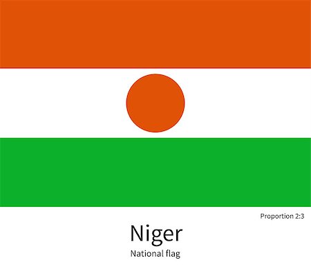 National flag of Niger with correct proportions, element, colors for education books and official documentation Photographie de stock - Aubaine LD & Abonnement, Code: 400-08319883