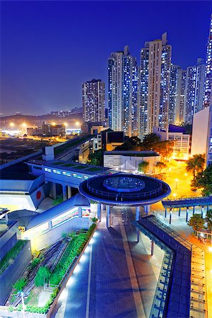 simsearch:400-08806222,k - hong kong public estate at night Stock Photo - Budget Royalty-Free & Subscription, Code: 400-08334016