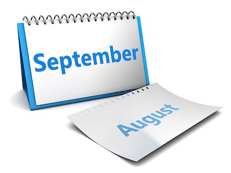 simsearch:400-05880553,k - 3d illustration of folding calendar with september month page Photographie de stock - Aubaine LD & Abonnement, Code: 400-08334637