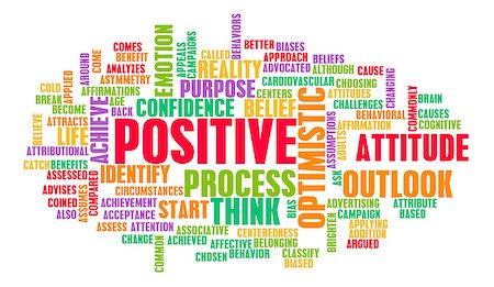 philosophie - Think or Stay Positive as a Positivity Mindset Photographie de stock - Aubaine LD & Abonnement, Code: 400-08335072