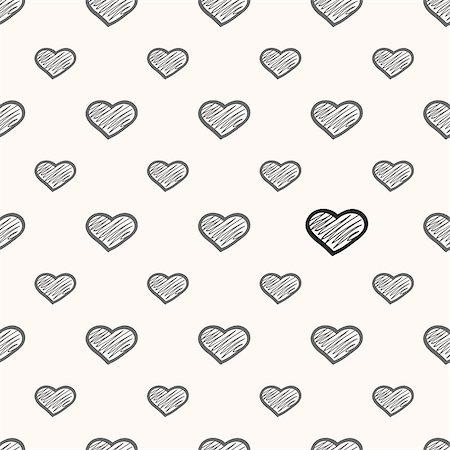 simsearch:400-08339075,k - Abstract seamless hearts romantic background wrapping paper pattern Foto de stock - Super Valor sin royalties y Suscripción, Código: 400-08335224