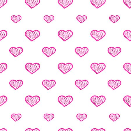simsearch:400-08339075,k - Abstract seamless hearts romantic background wrapping paper pattern Foto de stock - Super Valor sin royalties y Suscripción, Código: 400-08335227