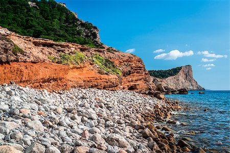 Experimental Beach in Cap Des Falco in Ibiza. Balearic Islands. Spain Stock Photo - Budget Royalty-Free & Subscription, Code: 400-08335722