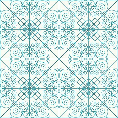 simsearch:400-08189933,k - Geometric seamless ornament . Pattern in blue line on  white background Fotografie stock - Microstock e Abbonamento, Codice: 400-08336285