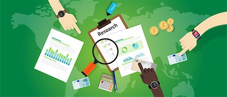market research analysis chart bar pie business process product information focus vector Stock Photo - Budget Royalty-Free & Subscription, Code: 400-08336539
