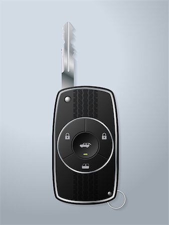 simsearch:400-04590086,k - Car key with remote lock unlock windop up and trunk open functions Photographie de stock - Aubaine LD & Abonnement, Code: 400-08336663