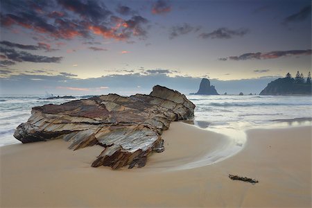 simsearch:400-07667033,k - Windy morning along the Narooma cloastline.  In the foreground, one of the many rock formations around here at Glasshouse Rocks. Stock Photo - Budget Royalty-Free & Subscription, Code: 400-08337369