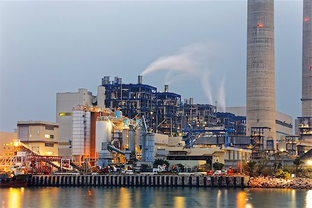 pictures of refineries in the sunset - petrochemical industry on sunset, hong kong Stock Photo - Budget Royalty-Free & Subscription, Code: 400-08338949