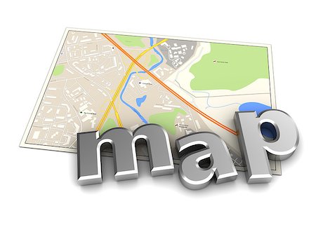 simsearch:625-00898537,k - 3d illustration of map with text, over white background Stock Photo - Budget Royalty-Free & Subscription, Code: 400-08339274