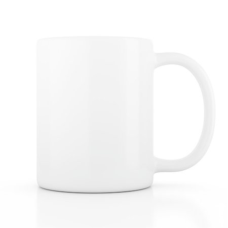 Ceramic mug empty blank for coffee or tea isolated on white background Stock Photo - Budget Royalty-Free & Subscription, Code: 400-08339363