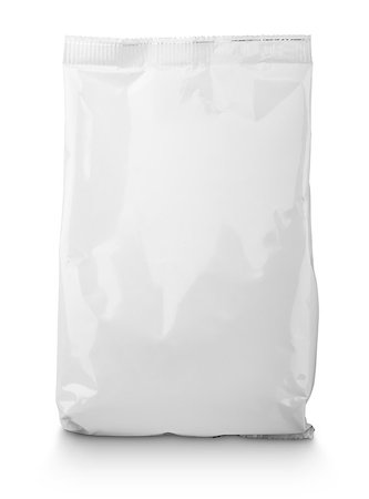 simsearch:400-08290789,k - Blank Snack bag package isolated on white with clipping path Foto de stock - Super Valor sin royalties y Suscripción, Código: 400-08339494