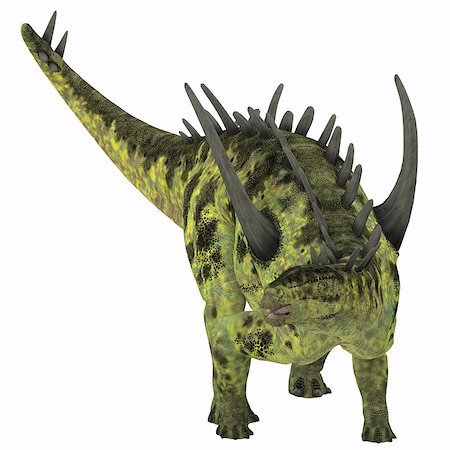 simsearch:400-08332007,k - Gigantspinosaurus was a herbivorous Stegosaur dinosaur that lived in the Jurassic Age of China. Foto de stock - Super Valor sin royalties y Suscripción, Código: 400-08332006
