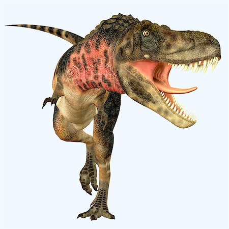 simsearch:400-08694325,k - Tarbosaurus was a carnivorous theropod dinosaur that lived during the Cretaceous Period of Asia. Foto de stock - Super Valor sin royalties y Suscripción, Código: 400-08332024