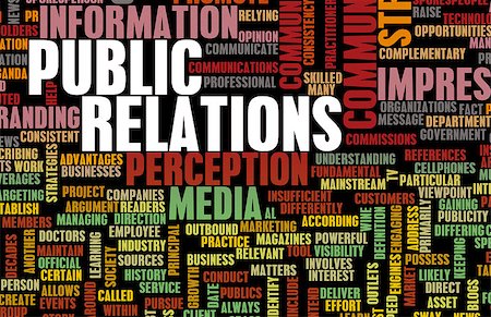 Public Relations or PR as a Marketing Concept Stock Photo - Budget Royalty-Free & Subscription, Code: 400-08332258