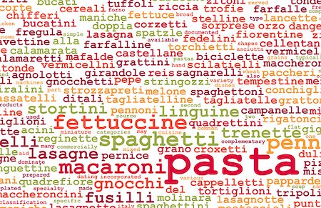 paccheri - Pasta Types and Assorted Variety of Pastas Stock Photo - Budget Royalty-Free & Subscription, Code: 400-08332561