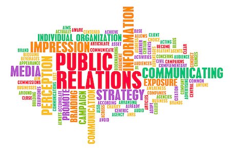 Public Relations or PR as a Marketing Concept Stock Photo - Budget Royalty-Free & Subscription, Code: 400-08332570