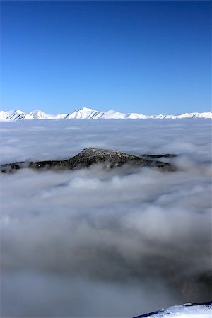 dimon044 (artist) - Snowy mountains covered with clouds Tatras Slovakia Stock Photo - Budget Royalty-Free & Subscription, Code: 400-08332601