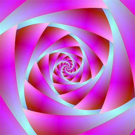 simsearch:400-06699301,k - A digital abstract fractal image with a spiral design in blue and pink. Stock Photo - Budget Royalty-Free & Subscription, Code: 400-08332768