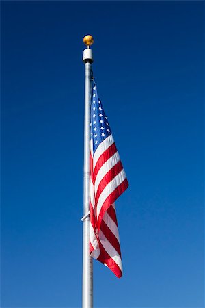 USA flag without the wind in the sky Stock Photo - Budget Royalty-Free & Subscription, Code: 400-08332777