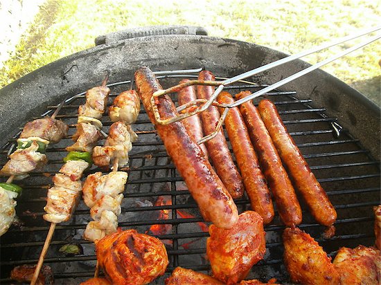 Meat on barbecue Stock Photo - Royalty-Free, Artist: thorvermijlen, Image code: 400-08333140