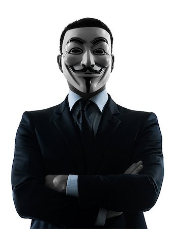 PARISâ?? OCTOBER 30 : one man dressed and masked as a member of Anonymous underground group on October 30, 2012 in Paris ,France Foto de stock - Super Valor sin royalties y Suscripción, Código: 400-08333607