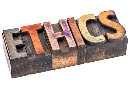 simsearch:400-08335158,k - ethics word abstract - an isolated banner in vintage letterpress wood type blocks stained by color inks Photographie de stock - Aubaine LD & Abonnement, Code: 400-08344612