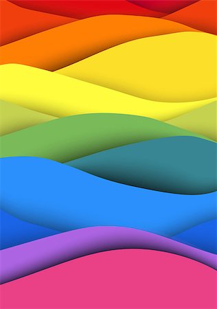 shmel (artist) - Abstract vintage colorful waves background. Vector illustration Stock Photo - Budget Royalty-Free & Subscription, Code: 400-08345620