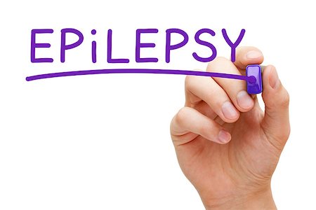 Hand writing Epilepsy with purple marker on transparent wipe board. Foto de stock - Super Valor sin royalties y Suscripción, Código: 400-08345653