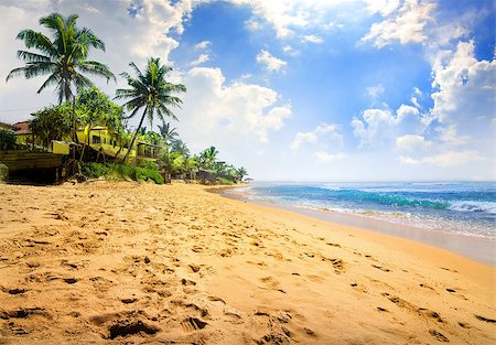 simsearch:400-07039613,k - Sunlight over beautiful tropical beach near ocean Stock Photo - Budget Royalty-Free & Subscription, Code: 400-08345857