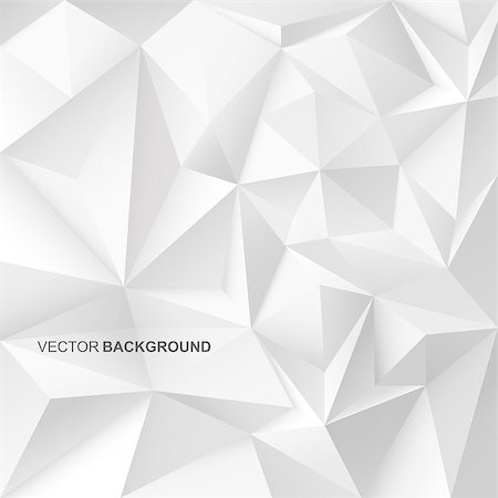 simsearch:400-08508868,k - Abstract geometric background with white shapes. 3d esign. Foto de stock - Royalty-Free Super Valor e Assinatura, Número: 400-08345879