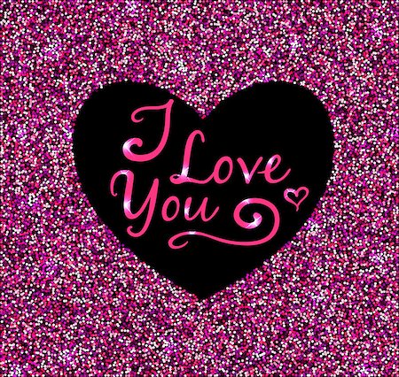 simsearch:400-08347146,k - Abstract pink glittering background with heart for Valentine's day Stock Photo - Budget Royalty-Free & Subscription, Code: 400-08345909