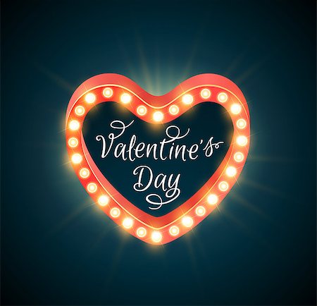 simsearch:400-07897102,k - Retro shining banner on a green background for Valentine's day. Vector illustration. Stock Photo - Budget Royalty-Free & Subscription, Code: 400-08345927