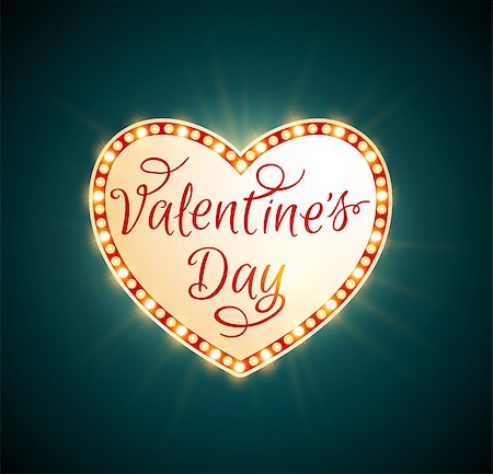 simsearch:400-08347146,k - Retro shining heart on a green background for Valentine's day Stock Photo - Budget Royalty-Free & Subscription, Code: 400-08346049