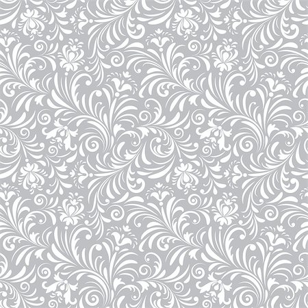 simsearch:400-07035440,k - Vector illustration of seamless pattern with abstract flowers.Floral background Stockbilder - Microstock & Abonnement, Bildnummer: 400-08346411