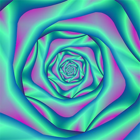 simsearch:400-06699301,k - A digital fractal image with silky spiral rose design in blue and pink. Stock Photo - Budget Royalty-Free & Subscription, Code: 400-08346496